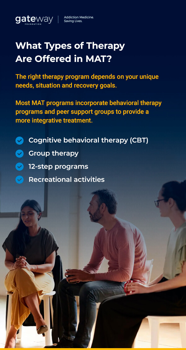 What Types of Therapy Are Offered in MAT?