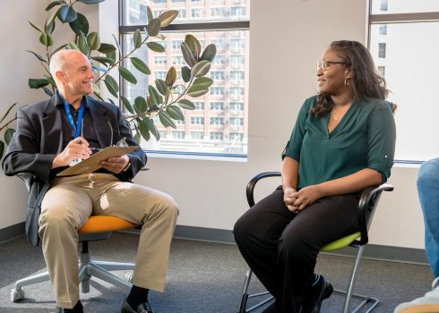 therapy session at at Gateway Foundation Chicago River North