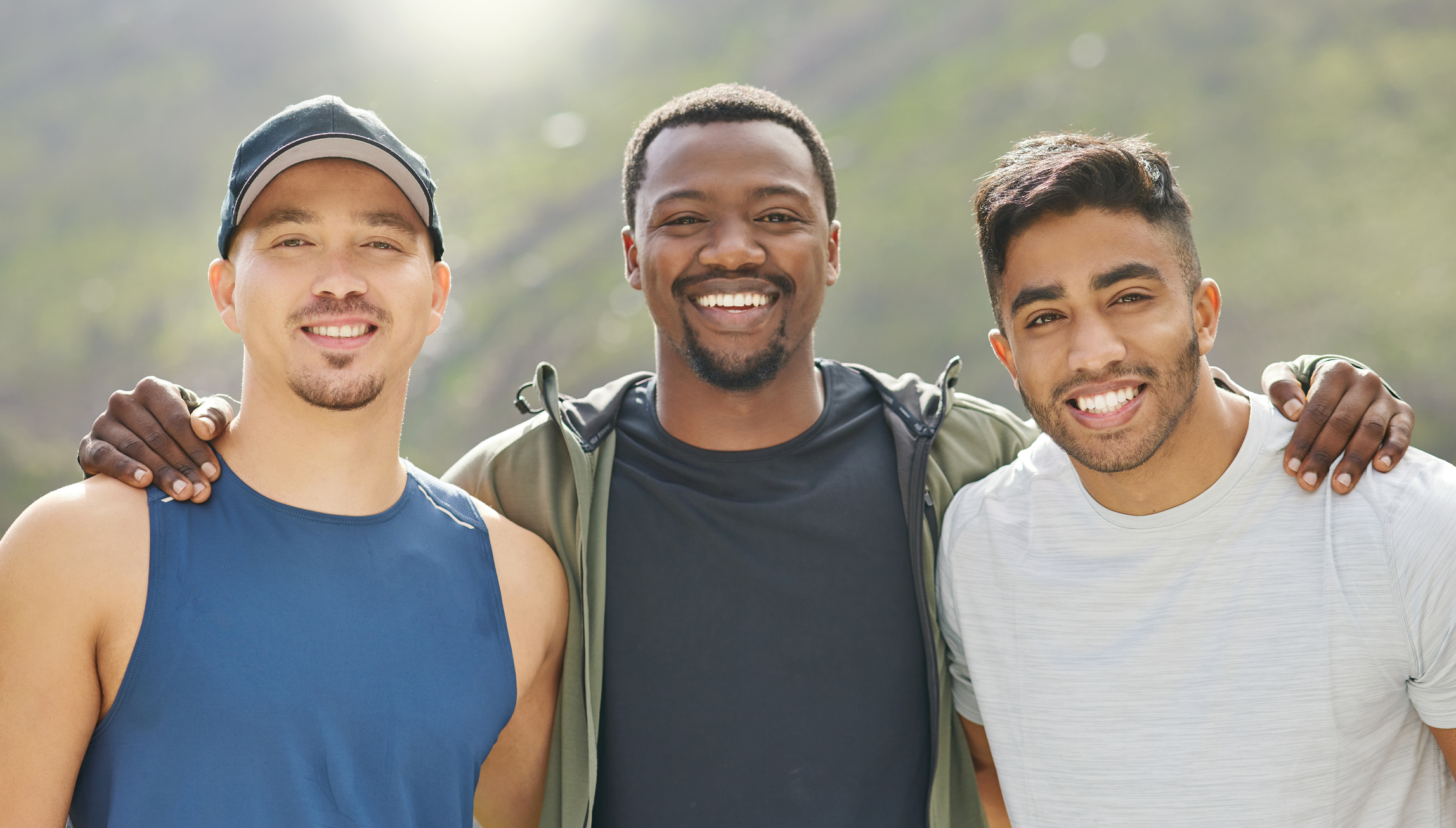 young men standing together